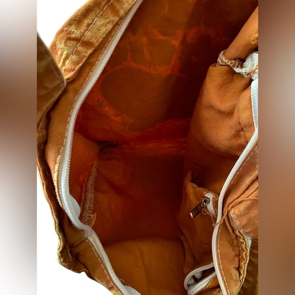 Channel 5 Merch Orange Zippered Tote Bag - Picture 3 of 5